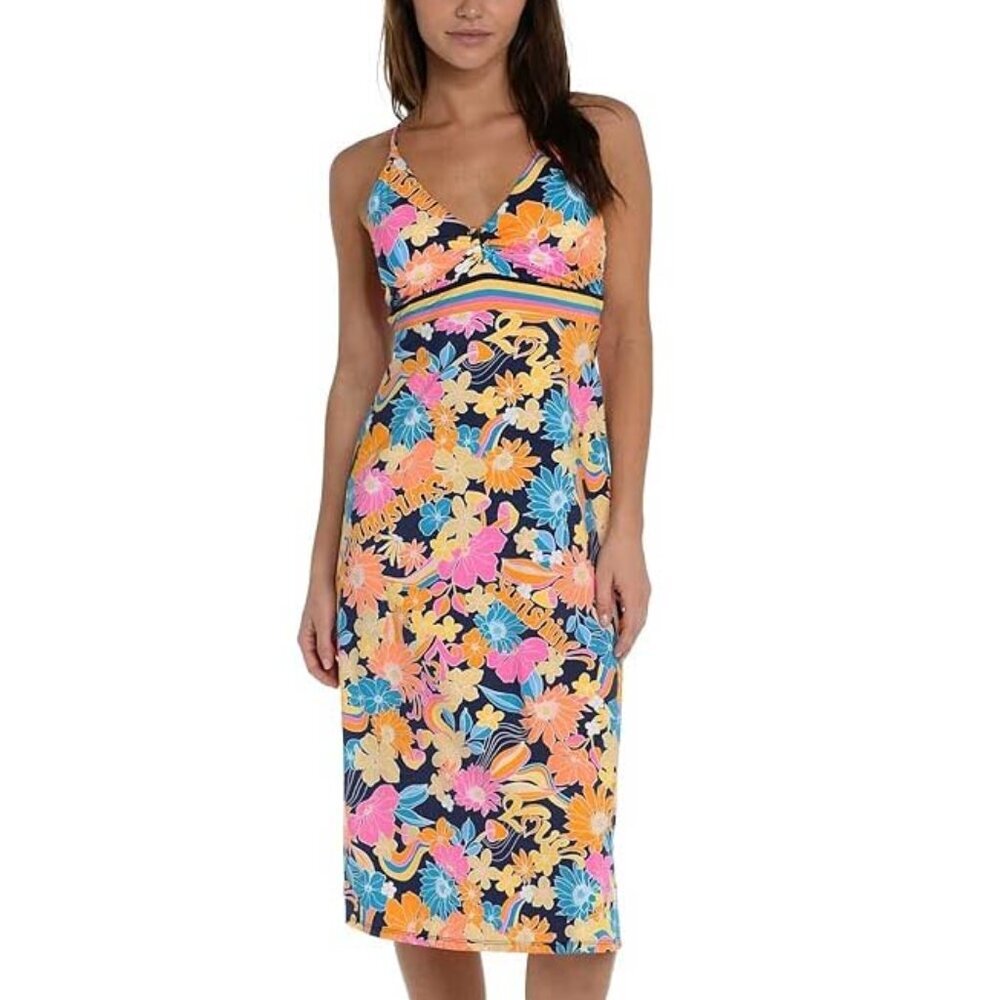 NWT Sunshine 79 Standard Women's Floral Midi Cover Up Dress